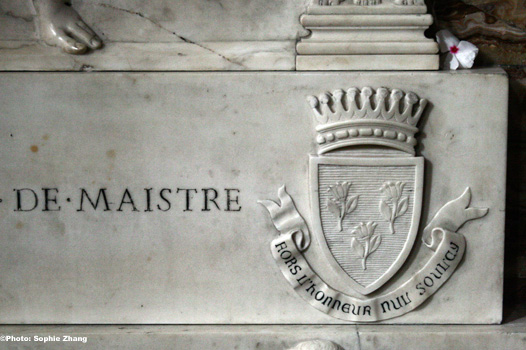 la Chiesa dei Santi Martiri (Solutore, Avventore e Ottavio, i più antichi protettori della città di Torino), costruita su disegno di Pellegrino Tibaldi nel 1577. A sinistra, entrando, è sepolto Joseph de Maistre. Photo: Sophie Zhang